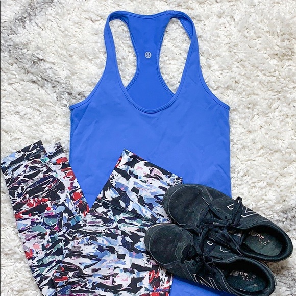 lululemon athletica Tops - Lululemon Blue Tank Top Sz 6